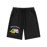 Mineral Wash Waffle Knit Shorts view 3