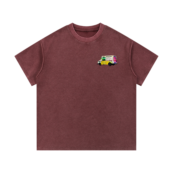 Mineral Wash Waffle Knit T-Shirt