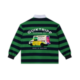 Color Block Stripe Polo Shirt view 2